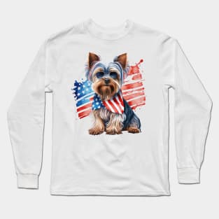 4th of July Yorkshire Terrier #4 Long Sleeve T-Shirt